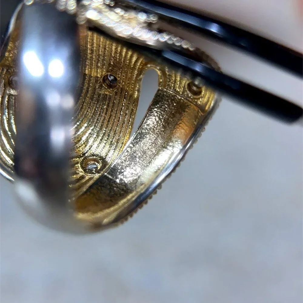 Unique Swirl Cz Ring‎